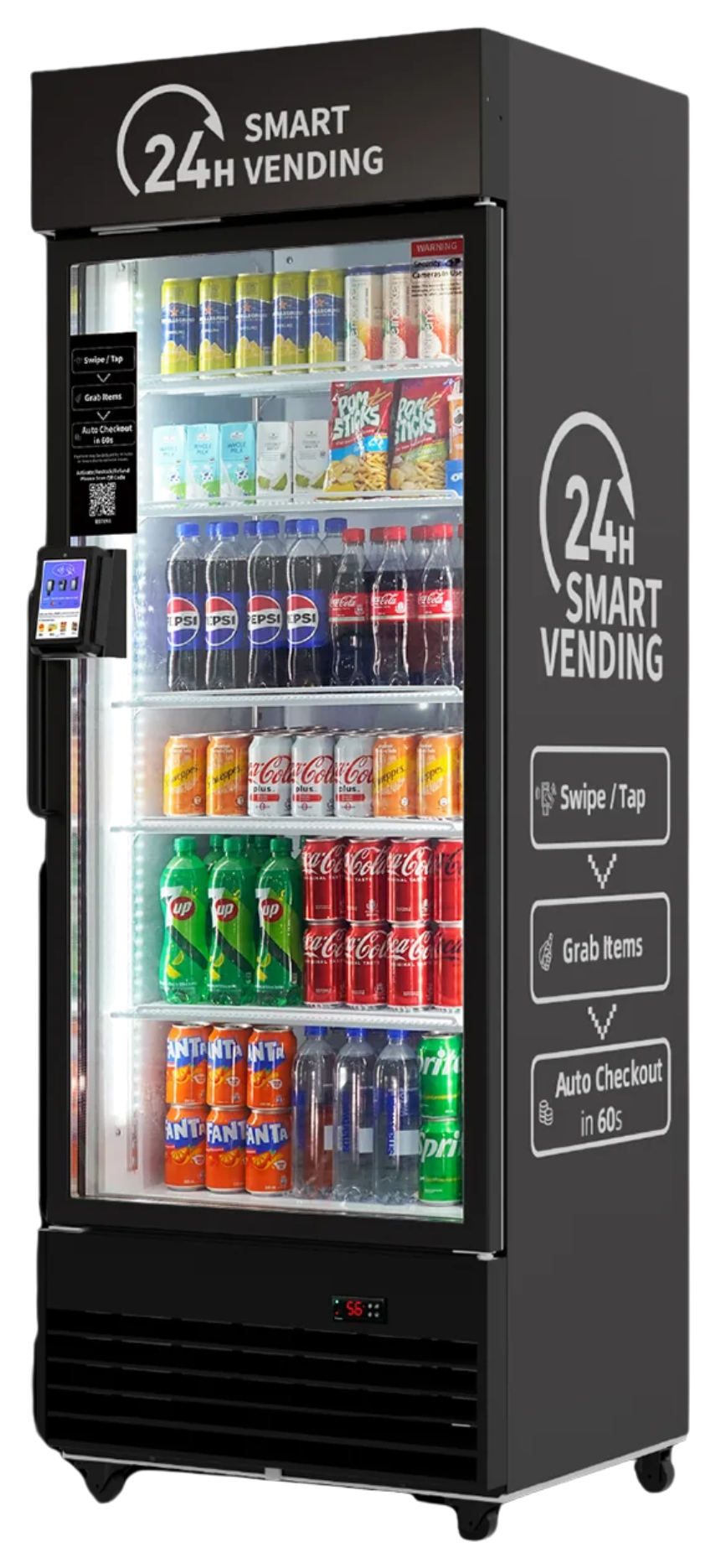 HaHa Plus 440 smart cooler, a mid-size single-door unit